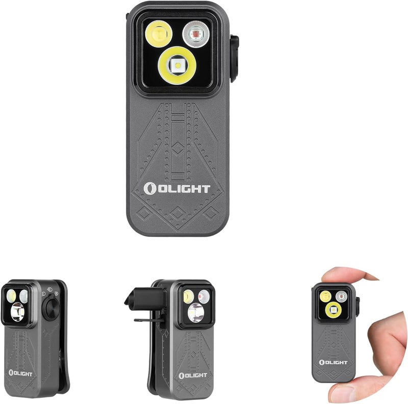 OLIGHT Oclip Pro EDC Flashlight Clip-on Light, Rechargeable 500 Lumens with Three Lighting Solutions Type-C Charging, Magnetic Flash Lights for Outdoor or Indoor Use(Phantom Squadron) - Image 1